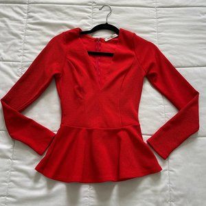 Arden B Cute red long sleeves sexy shirt